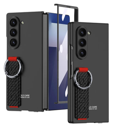 Elastic Wrist Strap Ring Protective Phone Case for Samsung Galaxy Z Fold 7 6 Fold7 Fold6 Shockproof Cover