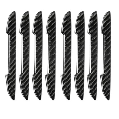 4/8pcs Car Door Protective Sticker Strip Carbon Fiber Look Anti-Collision  Protector Car Door Edg Scratch-resistant Stickers