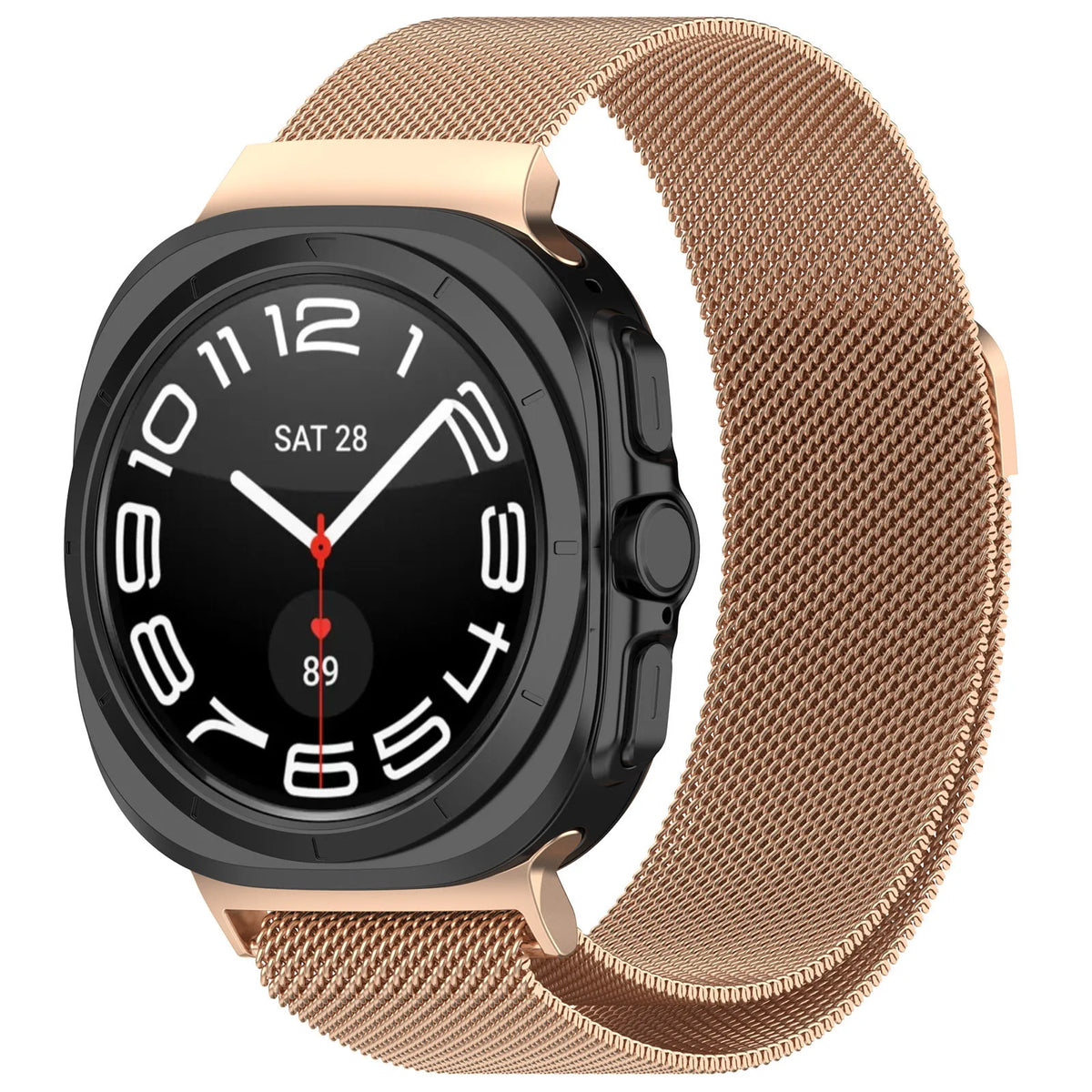 Thick Milanese Loop for Samsung Galaxy Watch Ultra strap 47mm Stainless Steel Magnetic Bracelet Galaxy Watch 7 ultra band 47 mm