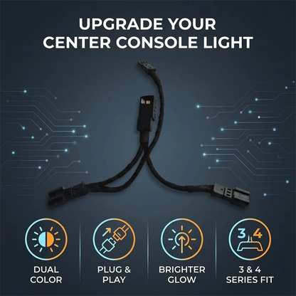 LED Cup Holder Ambient Light Orange/Ice Blue Center Console Atmosphere Lamp Fit For BMW 3 Series F30 F31 F34 M3 4 Series F32 F33