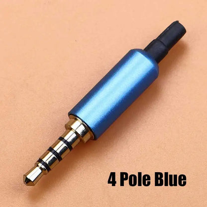 1pcs 3.5mm Mono Stereo Headphone Plug DIY 2 3 4 Pole Male Audio Adapter 3.5 Speaker Earphone Jack AUX Solder Wire Connector