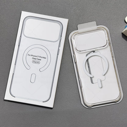 Original Magnetic Clear Case For iPhone 17 16 15 14 13 12 Pro Max Camera Control Transparent Cover For Magsafe Wireless Charging
