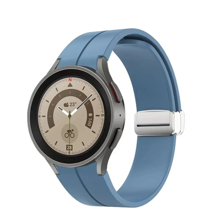 No Gap Magnetic Silicone Strap For Samsung Galaxy Watch 7 6 5 4 44mm 40mm Pro 45mm Bracelet Galaxy Watch6 Classic 43mm 47mm Band