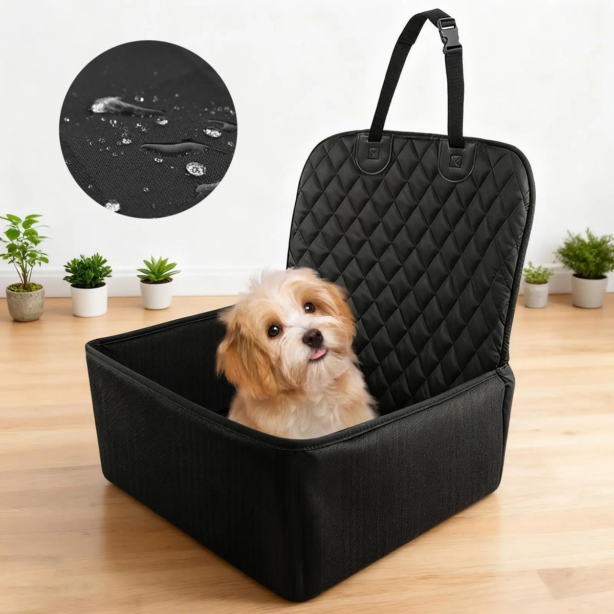Dog Car Seat Large Waterproof Back Seat Extender for Dogs Cats, Waterproof Safety Car Seat Cushion Carrier Cover Easy Clean