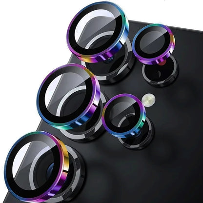 Metal Tempered Glass HD Camera Lens Protector For Samsung Galaxy S24 S23 Plus Ultra FE Transparent Anti Scratch Protective Film