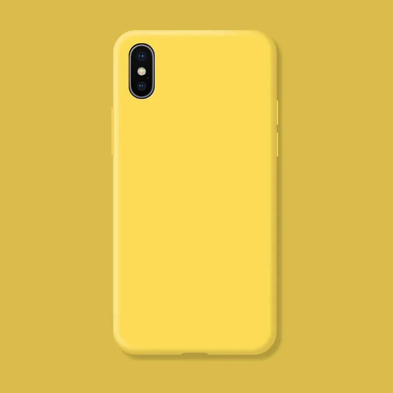 For iphone X XR X s Max Fundas Original Case For iphone XR XS Max Shockproof Liquid Silicone Protective Phone Back Cover Case
