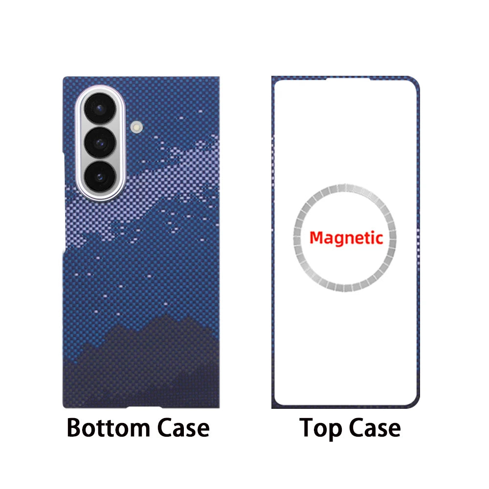 Samsung Fold 7 Kevlar Case Aramid Fiber Slim Thin Phone Cover Durable Protective Jacket for Samsung Fold 7 Model