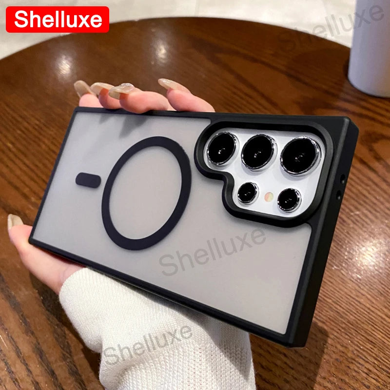 S26 Ultra Magnetic Matte Case Shelluxe Clear Hard Back Cases For Samsung Galaxy S26 S25 S24 S23 S22 Plus Ultra Shell Phone Cover
