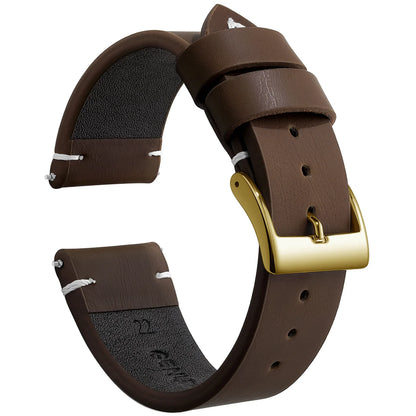 Leather Watch Band Strap Sport Vintage Leather Men Women Watchband Stainless Steel Buckle Watch Accessories 18mm 20mm 22mm