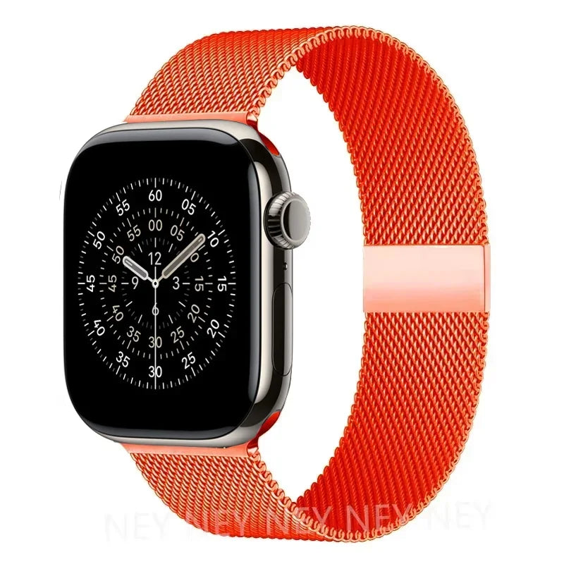 Milanese loop strap For Apple Watch band 11 46mm 44mm 40mm 41mm 42mm 45mm bracelet iwatch series 10 8 7 6 5 4 SE 9 Ultra 3 49mm