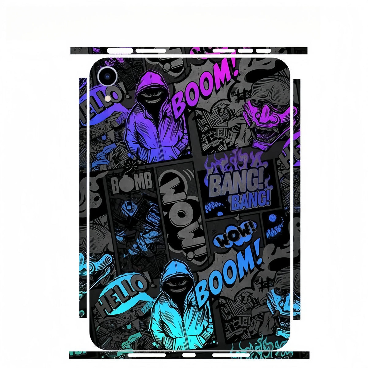 For iPad Pro 2022 2021 2018 12.9 11 Mini 7 6  Full Cover Colorful Back Film Covers Decal Skin Protector Sticker