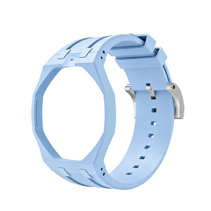 Bioceramics Watch Case+Silicone Band Modification Kit Strap Case Changer To Wristwatch Accessories For Royal Pop