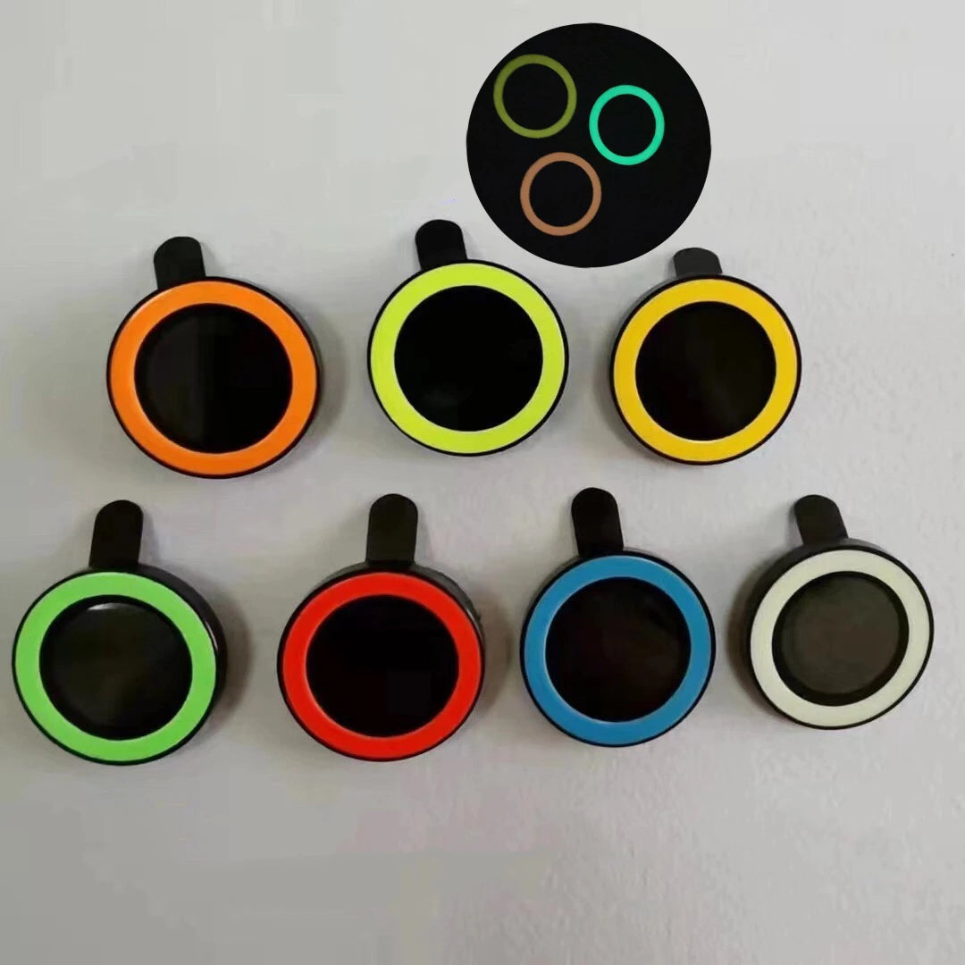 Luminous  Camera Protector For IPhone 16 Pro Max 16 Plus 15Pro Lens Film Ring Anti-Scratch Tempered Glass Glowing Protective Cap