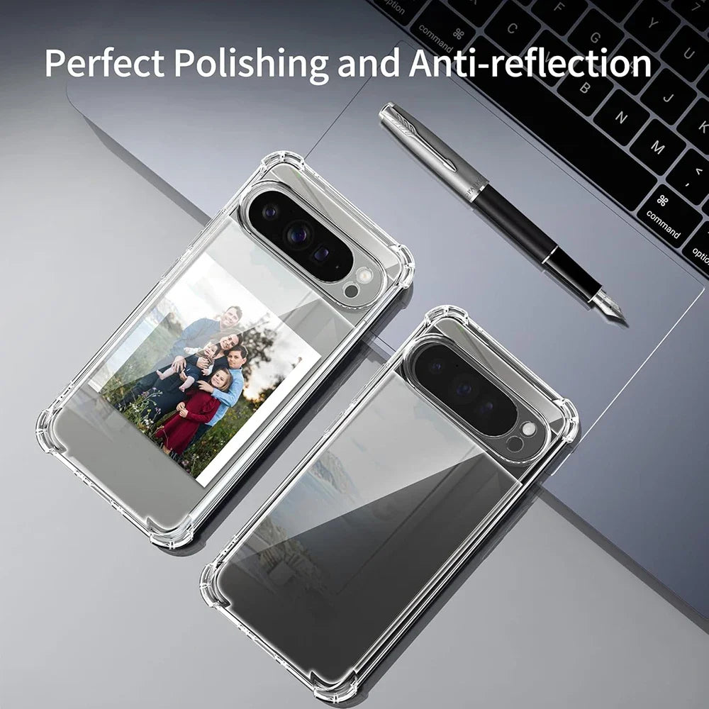 For Google Pixel 11 10 9 8 7 6 Pro XL 10a 9a 8a 7a 6a Transparent Shockproof Silicone Clear Case Airbag Back Cover