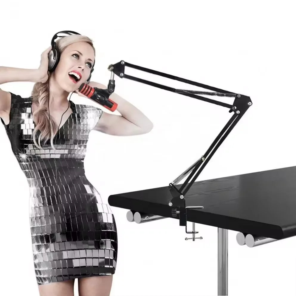 NB-35 Microphone Stand Professional Scissor Arm Stand With Microphone Pop Filter For Mic Bracket With Shock Mount