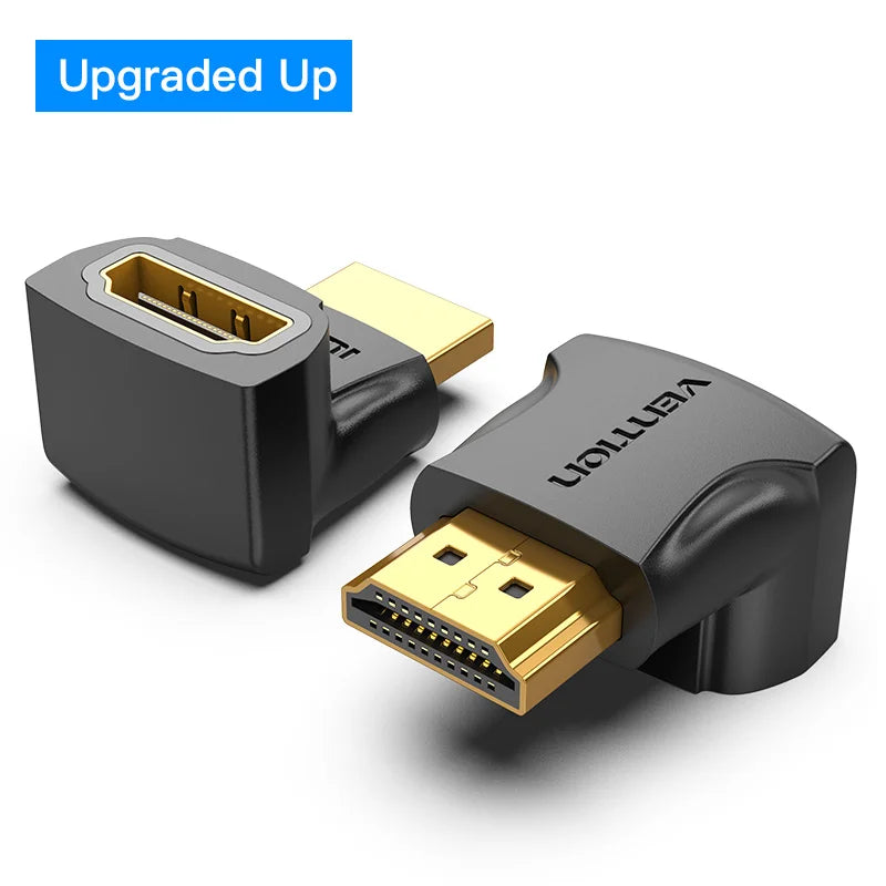 Vention HDMI Adapter 90 270 Degree Right Angle Male to Female Converter 4K HD Connector for HDTV PS4 Lptop TV Box HDMI Extender