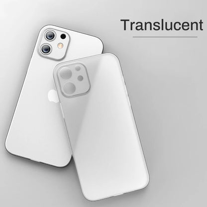 For Iphone 11 12 13 14 15 16 17 Air plus Pro Max Mini X Xr XsMax 0.2MM Thickness Slim Cover Cases Ultra Thin Matte Phone PP Case