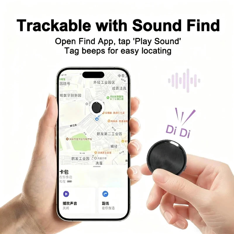 Smart Tag Compatible with Android Find Hub Bluetooth GPS Tracker Google Find My AirTag, Keyring Smart Living Safety Alerts