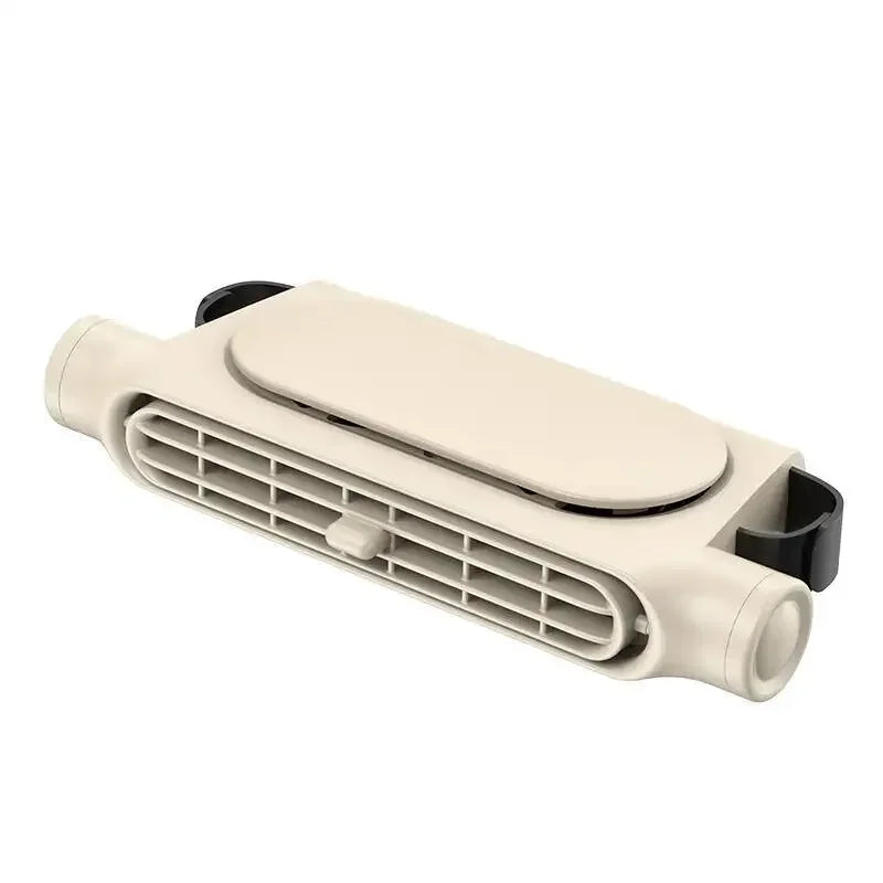 Portable Car Seat Fan with USB Power Adjustable 3-Speed Turbine Headrest and Backrest Cooling Fan Leafless Design Amagi
