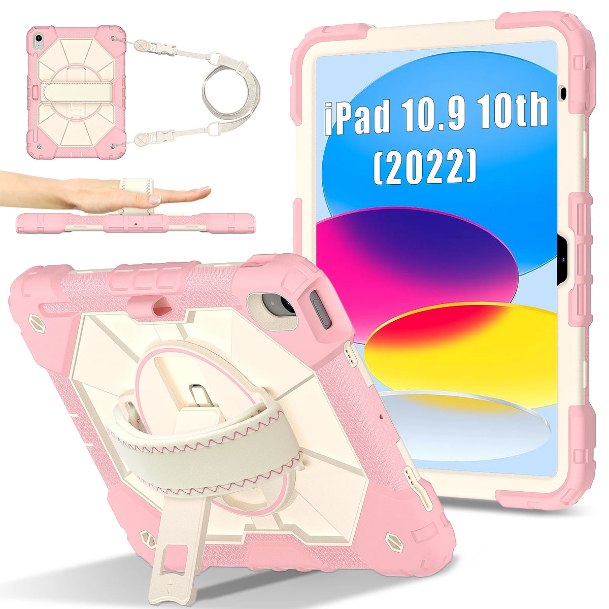 Armor Case For iPad A16 11th 2025 10th 10.9 2022 Mini 7/6 Kids Stand Shockproof Tablet Cover For iPad Air 11 10.9 Pro 11 Air 13