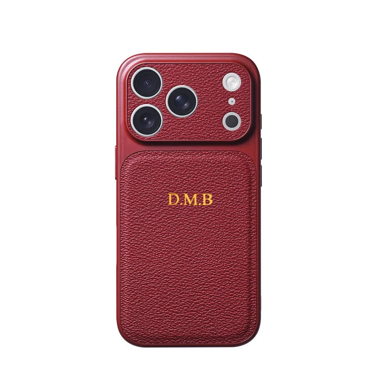 Personalise Gold Silver Initials Letter Leather Case For Iphone 15 14 13 17 pro max 14 16 Plus 17air Luxury Lens Protextion Case