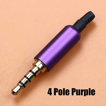 1pcs 3.5mm Mono Stereo Headphone Plug DIY 2 3 4 Pole Male Audio Adapter 3.5 Speaker Earphone Jack AUX Solder Wire Connector