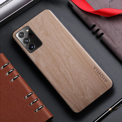 Case for Samsung Galaxy Note 20 Ultra Note 10 9 Plus Lite 5G funda bamboo wood pattern Leather cover for galaxy note 20 10 case