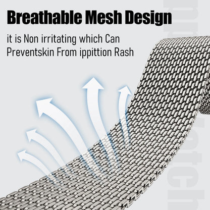 Thick Milanese Loop for Samsung Galaxy Watch Ultra strap 47mm Stainless Steel Magnetic Bracelet Galaxy Watch 7 ultra band 47 mm