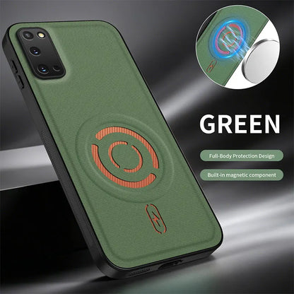 ShockProof Fabric Magnetic Case For Samsung Galaxy S20 FE Plus Ultra S20FE S20Plus S20Ultra Wireless Charging Back Cover Coque