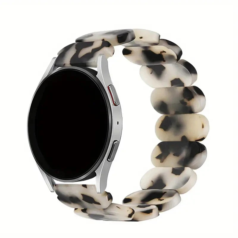 20mm/22mm Resin Strap for Samsung Galaxy watch 4/5/6/7 40mm 44mm Active 2/Gear s3 Elastic ring bracelet for Huawei GT 2/2e/pro