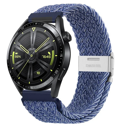 20 22mm Strap for Samsung Galaxy Watch 7 6 5 4 Band 40/44mm 5Pro Active 2 Gear S3 Braided Elastic Bracelet for Huawei GT2/3 4Pro