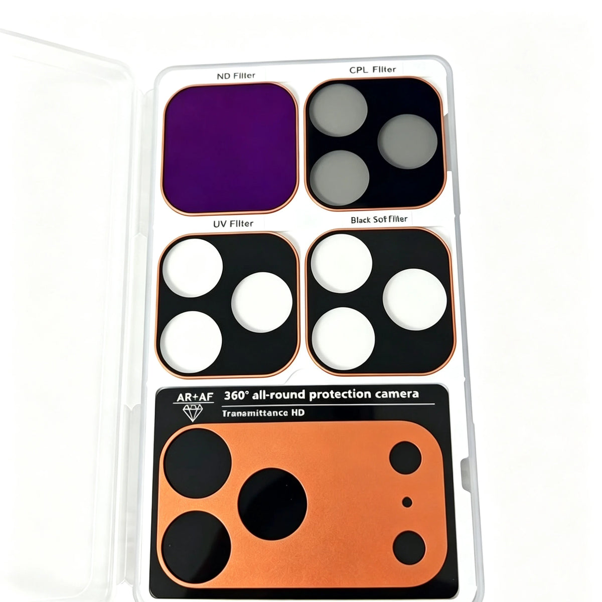 ND 32 Filter Magnetic Kaima Lens for iPhone 17 Pro Max/iPhone 17 Pro Full Coverage Ultra-Thin Camera Lens Protector Metal Frame