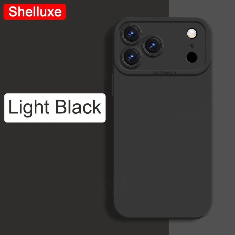 Silky Feel Liquid Silicone Soft Case Shelluxe For iPhone 17 17e 16 16e 15 14 13 Pro Max iPhone17 Air iPhone16 Plus Phone Cases