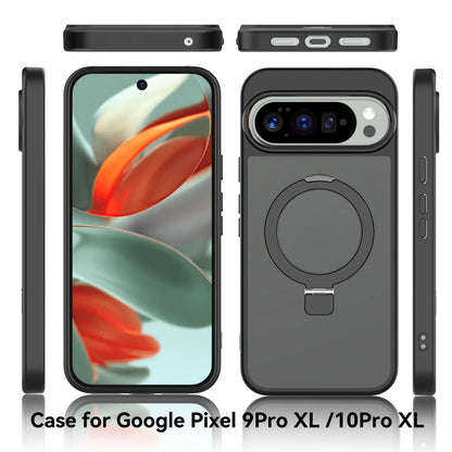 Magnetic Wireless Charging Phone Case for Google Pixel 10 Pro XL Pixel 10 9 Pro for Magsafe Ring Bracket Shockproof Cover Funda