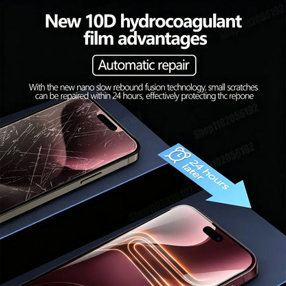 5PCS Full Cover Hydrogel Film For iPhone 18 Pro Max Air Screen Protector For iPhone 17 16 Pro Max 14 15 Plus 12 13 Mini 16E Film