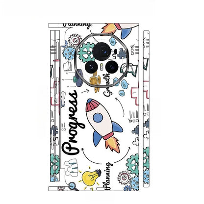 XRT Skin Sticker For Honor Magic V5 Back Film V3 VS3 VS2 RSR VS V Protective Decal Wrap Personality Back Screen Protector