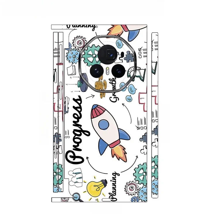 XRT Skin Sticker For Honor Magic V5 Back Film V3 VS3 VS2 RSR VS V Protective Decal Wrap Personality Back Screen Protector