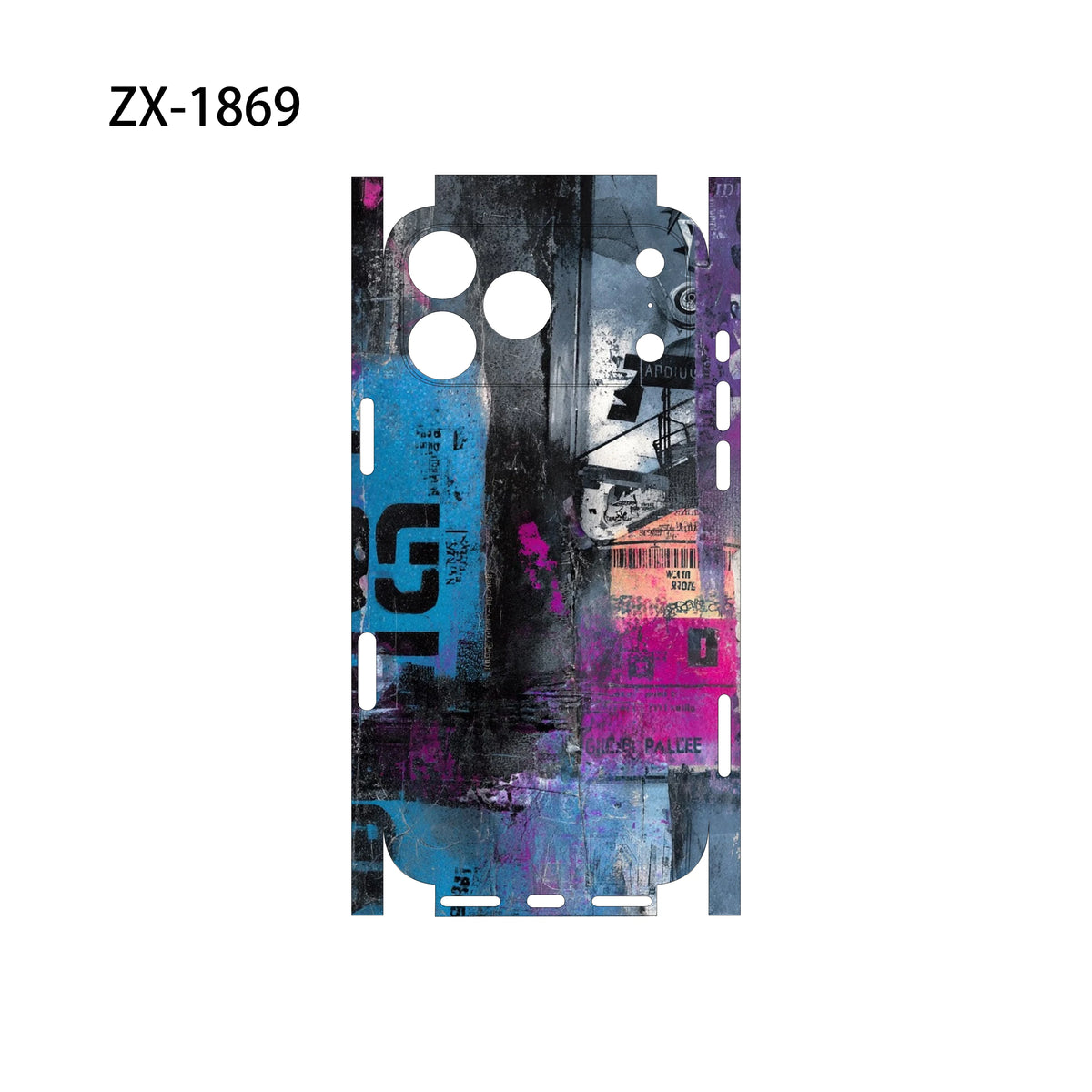 For Apple iPhone 17 16 15 14 IPhone13 Pro Max Full Body Back Cover Decal Skin 3D Colorful Rear Protective Sticker Film