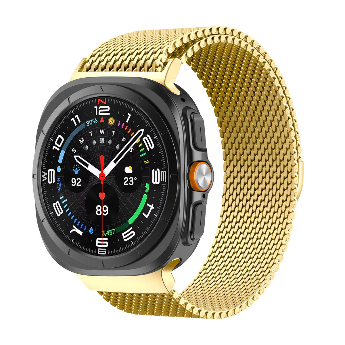 Thick Milanese Loop for Samsung Galaxy Watch Ultra strap 47mm Stainless Steel Magnetic Bracelet Galaxy Watch 7 ultra band 47 mm