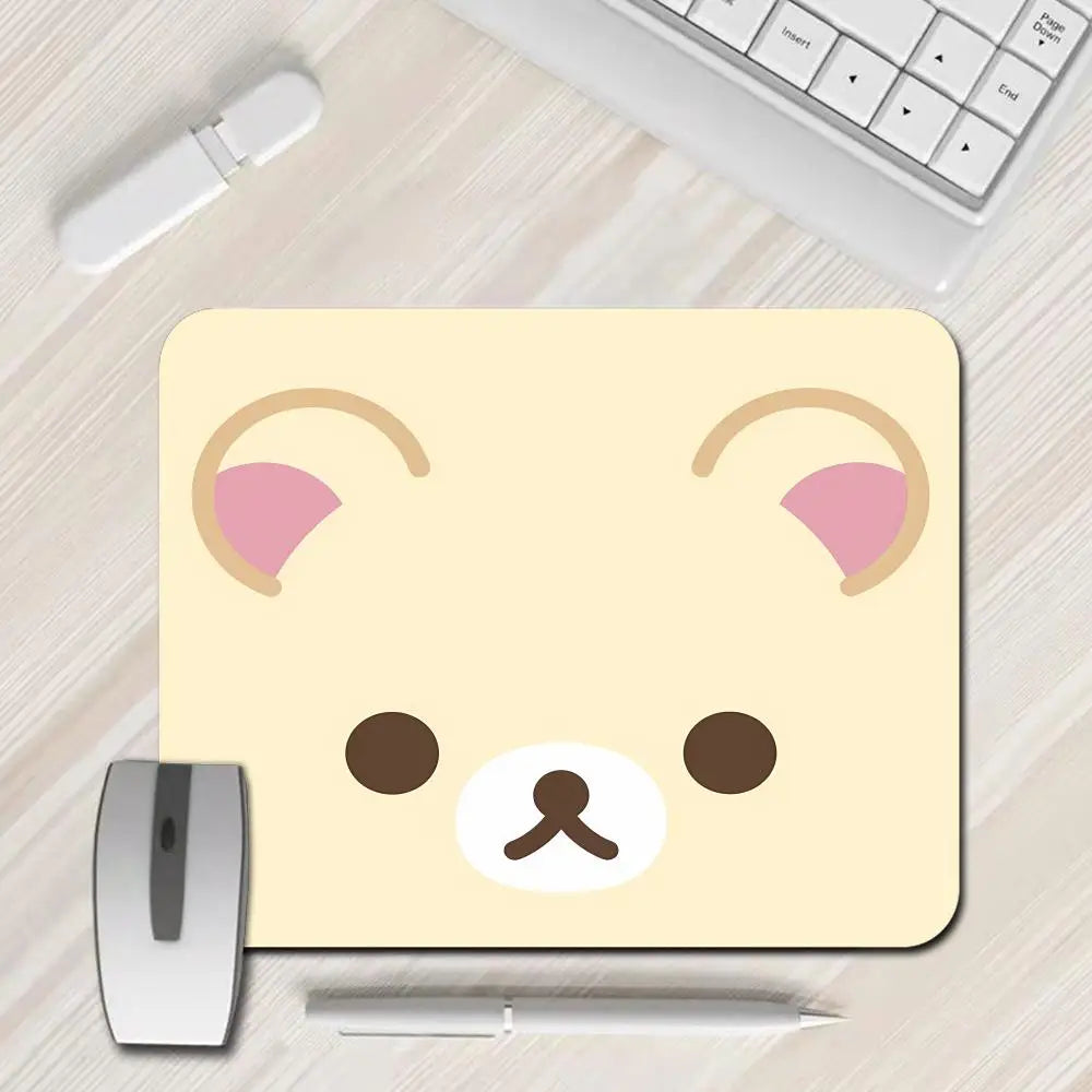 Lovely Rilakkuma Kawaii Pad Rubber Gaming Mousepad Gamer Stitching Dining Table Desk Mat PC Computer Keyboard Mat Mause Mice