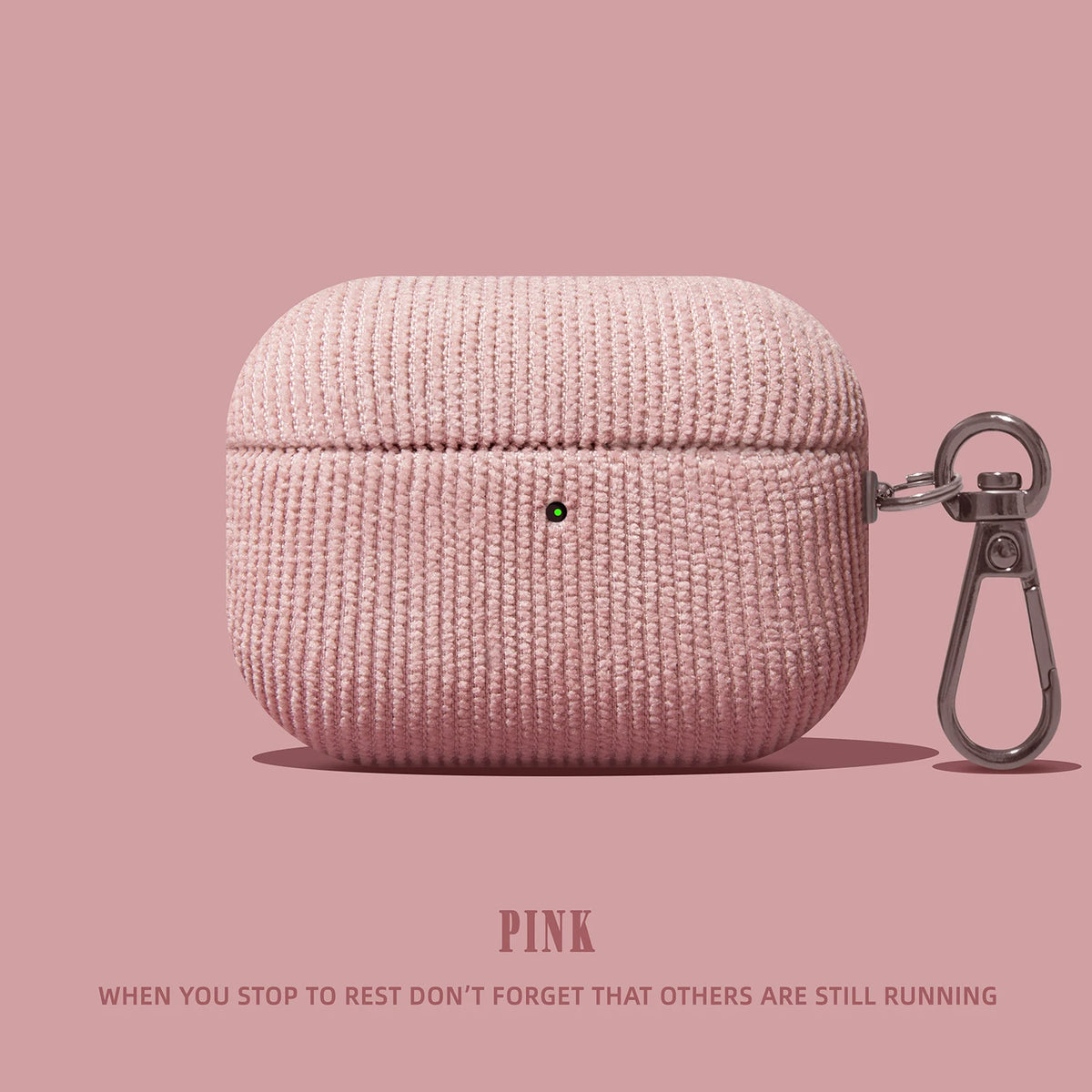 Matte Corduroy Fabric Hook Earphone Case For Apple Airpods 1 2 3 4 Pro 3 2 Wireless Bluetooth Earphone Anti Scratch Cover  ﻿
