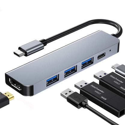 USB C Hub to 4K HDMI-Compatible SD TF USB 3.0 2.0 Type C Charging Dock for MacBook iPad Pro Samsung S21 Dex TV Projector Mouse