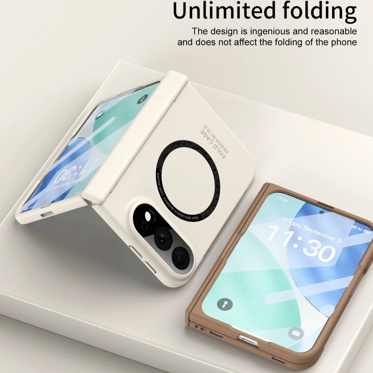 Full Cover For Magsafe Case Hinge Protection For iPhone Duo 2026 Magnetic Free Folding Phone Shell With Front Screen Protector