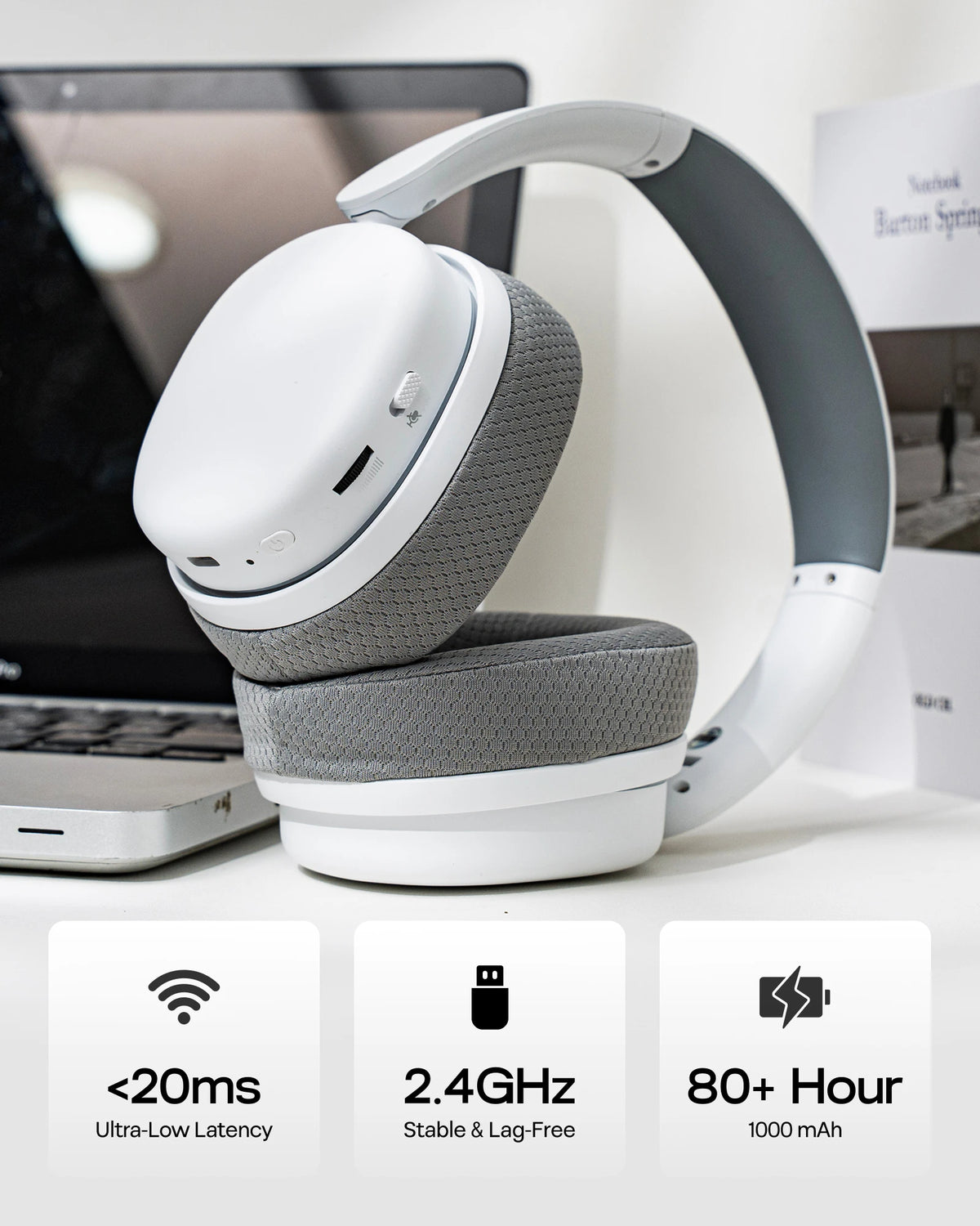 AULA G7 Pro Wired/Bluetooth/2.4GHz Wireless Gaming Headphone 7.1 Surround Sound with Noise Canceling Mic for PS4/PS5/PC/Switch
