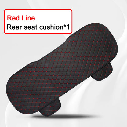 Universal Car Seat Covers Pu Leather Fashion Car Front and Rear Seat Cushions Car Seat Protector Four Seasons Auto Accessories