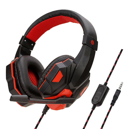 Gaming Wired Headphones 3.5mm Bass Stereo Gamer Music Headset With Microphone Earphone For PS4 Xbox One Switch Phone Laptops PC