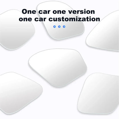 SEAMETAL 2pcs Car Rearview Mirrors 360 Degree Adjustable Blind Spot Mirror HD Frameless Wide-angle Rearview Auxiliary Mirrors