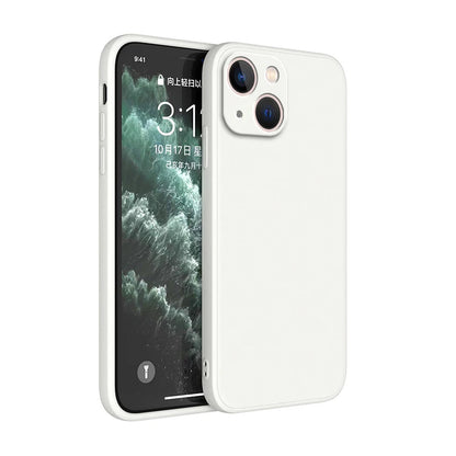 Original Square Liquid Silicone Phone Case for iPhone 14 13 7 8 Plus X XR XS 11 12 Pro Max SE 2 3 Luxury Camera Protective Cover