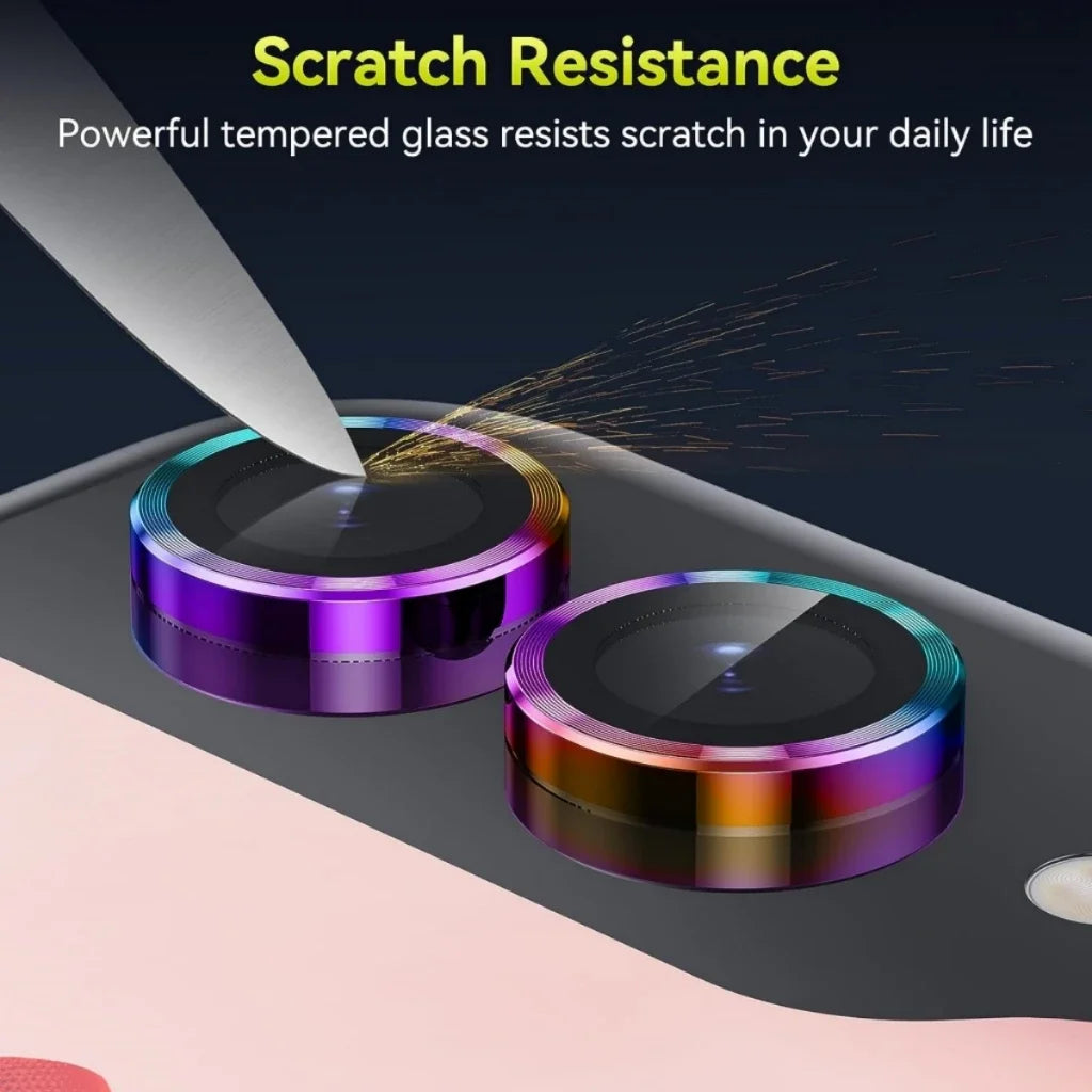 Metal Camera Lens Protector For Samsung Galaxy Z Flip 7 6 5 4 Anti Scratch 9H Tempered Glass Metal Ring For Galaxy Z Flip7