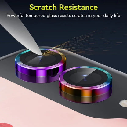 Metal Camera Lens Protector For Samsung Galaxy Z Flip 7 6 5 4 Anti Scratch 9H Tempered Glass Metal Ring For Galaxy Z Flip7